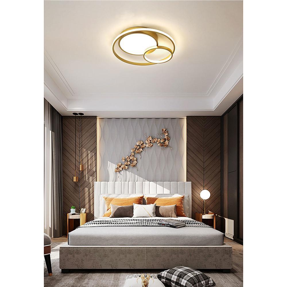 3-Ring Minimalist Acrylic LED Flush Mount Ceiling Light