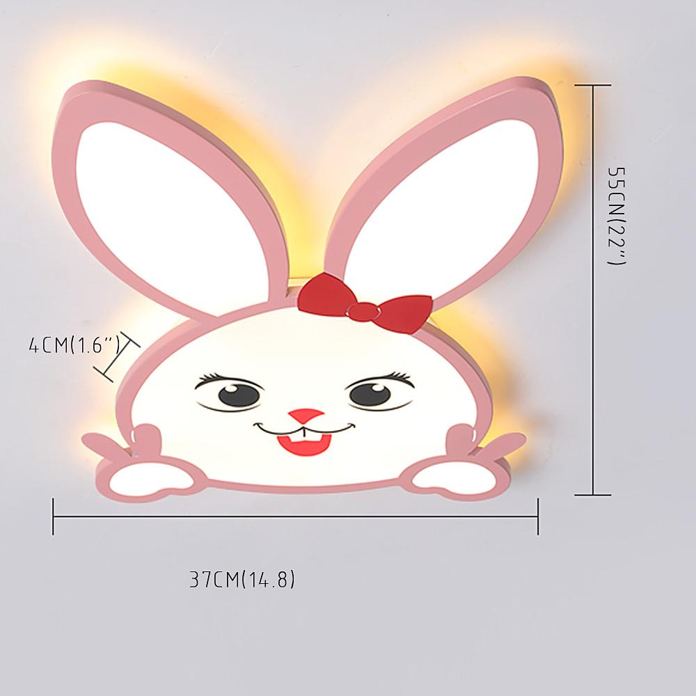 Bunny LED Flush Mount Ceiling Light for Baby Kids Room