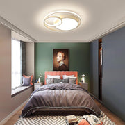 Modern Geometric LED Flush Mount Ceiling Light - Tiered Round Design