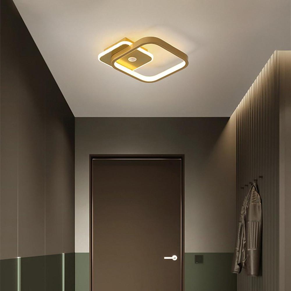 Overlapping Triangles Flush Mount LED Ceiling Light Modern Geometric