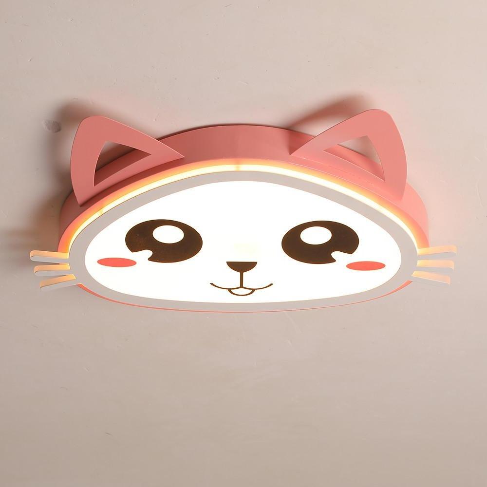 Kitten Flush Mount LED Ceiling Light for Kids & Baby Rooms