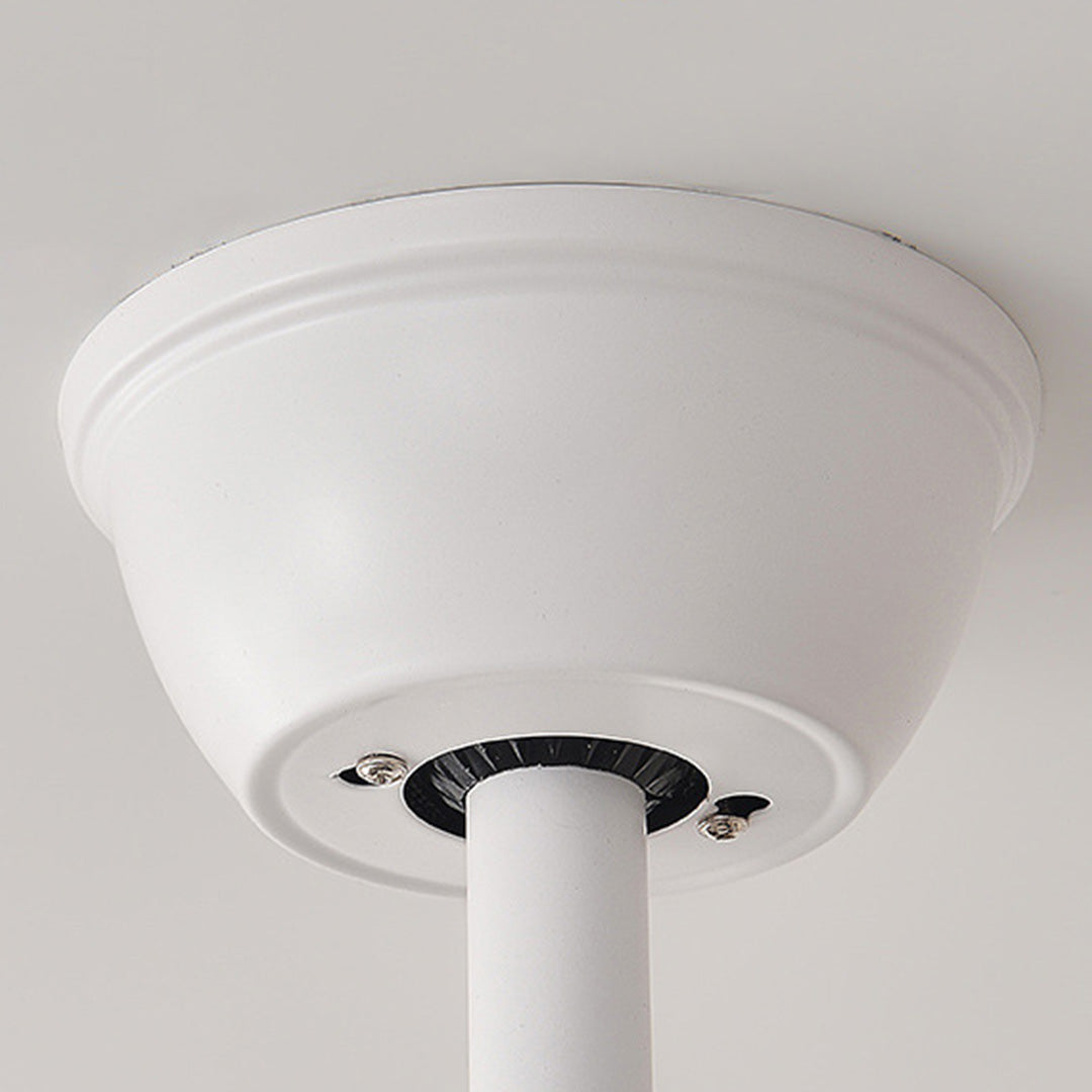 Modern White Ceiling Fan Light with Retractable Blades