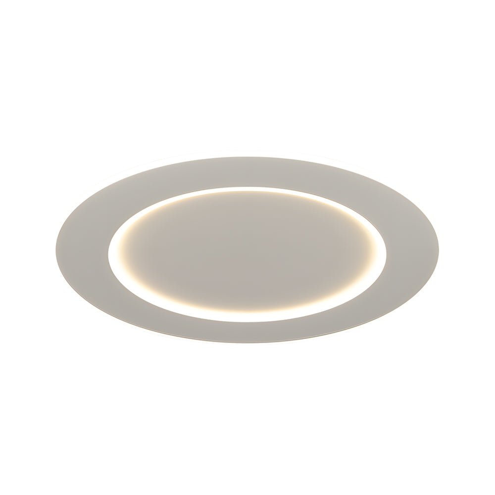 Modern White Round LED Flush Mount Ceiling Light with Remote