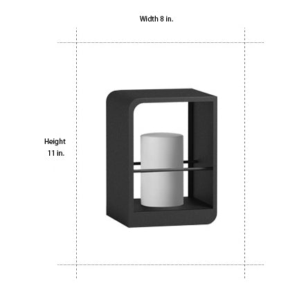 Rectangular Waterproof Modern Solar LED Outdoor Lantern