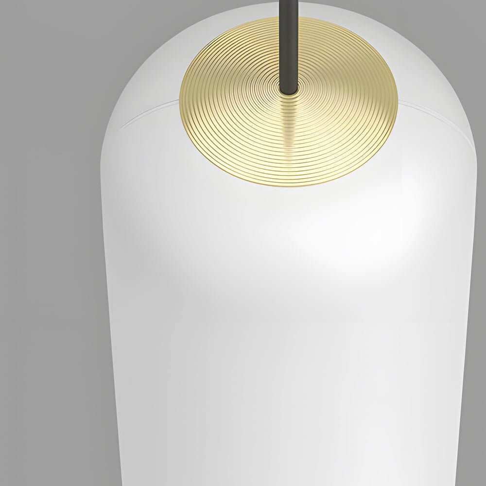 Modern White Tube Multi-Light Staircase Pendant Chandelier
