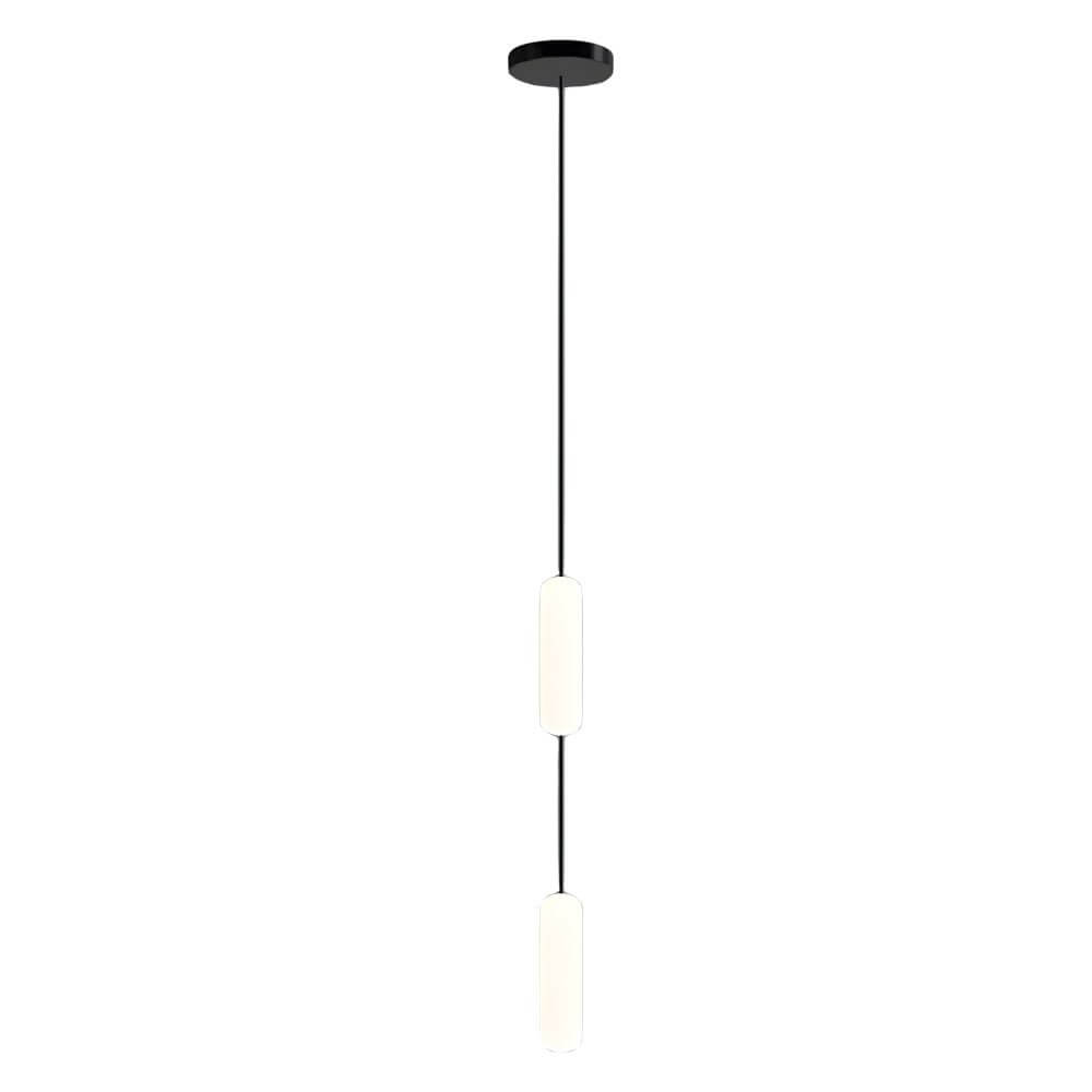 Modern White Tube Multi-Light Staircase Pendant Chandelier