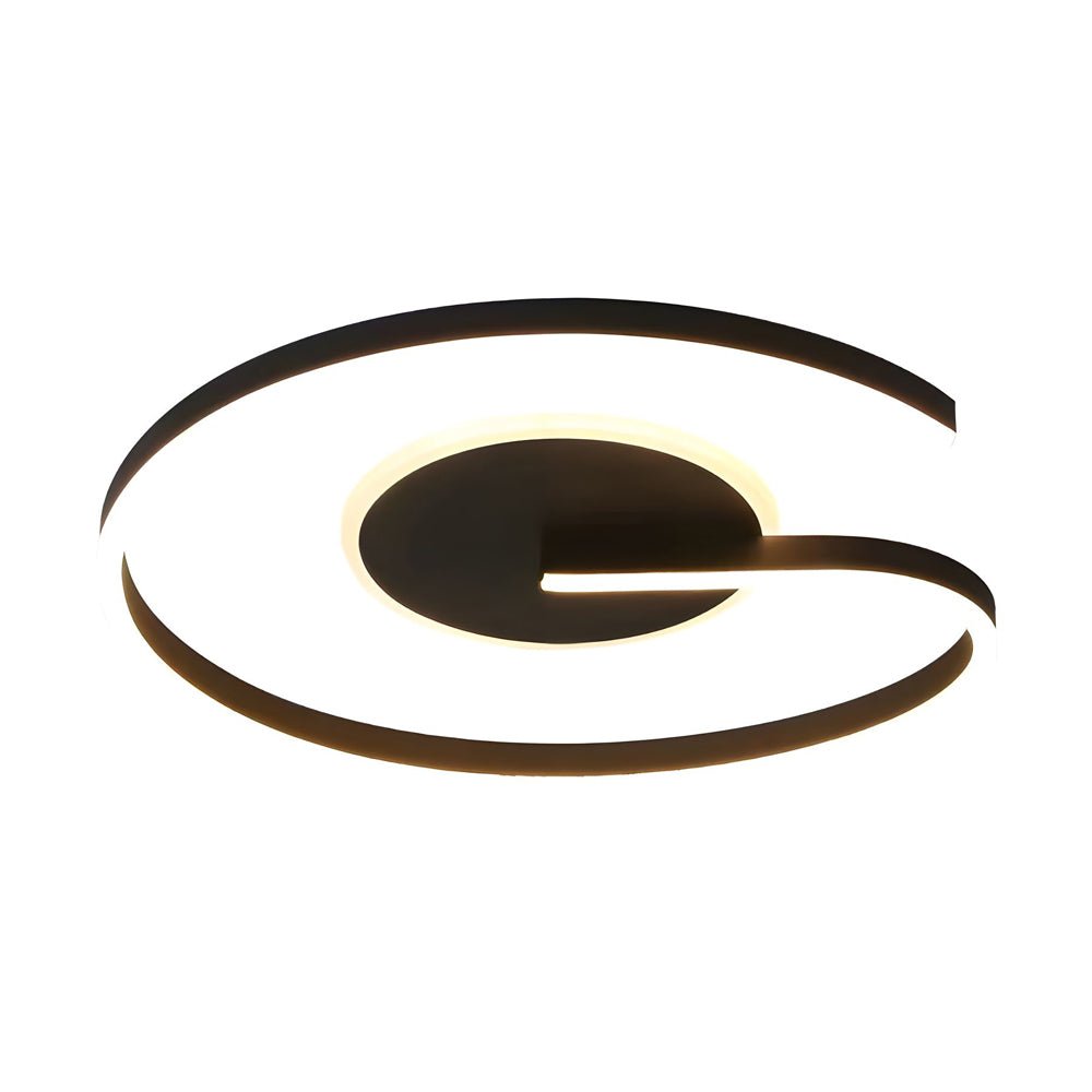 Modern LED Circle Flush Mount Ceiling Light - Minimalist Design