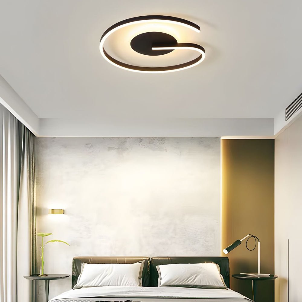 Modern LED Circle Flush Mount Ceiling Light - Minimalist Design