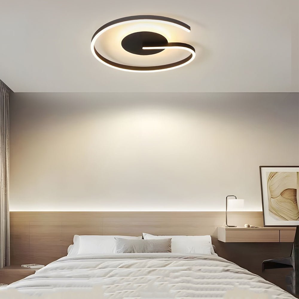 Modern LED Circle Flush Mount Ceiling Light - Minimalist Design
