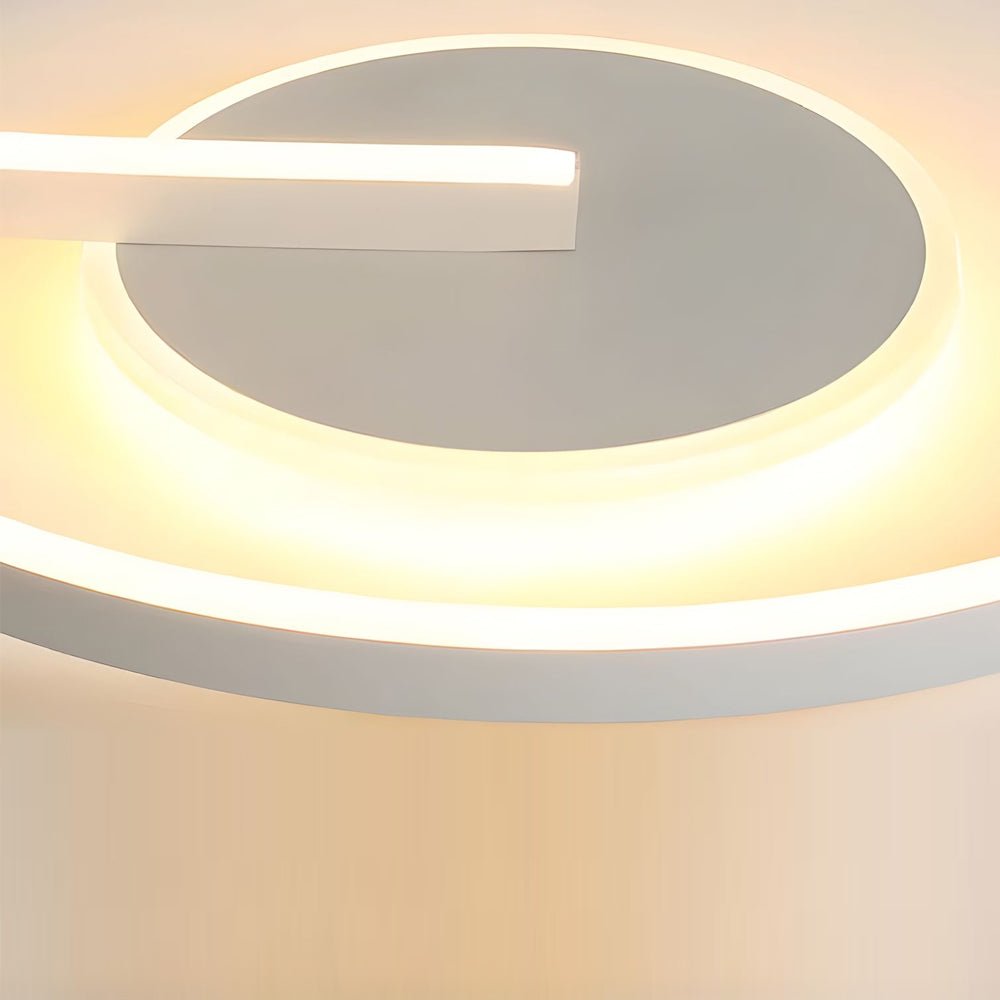 Modern LED Circle Flush Mount Ceiling Light - Minimalist Design