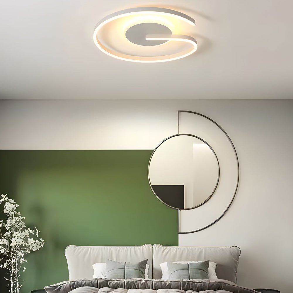 Modern LED Circle Flush Mount Ceiling Light - Minimalist Design
