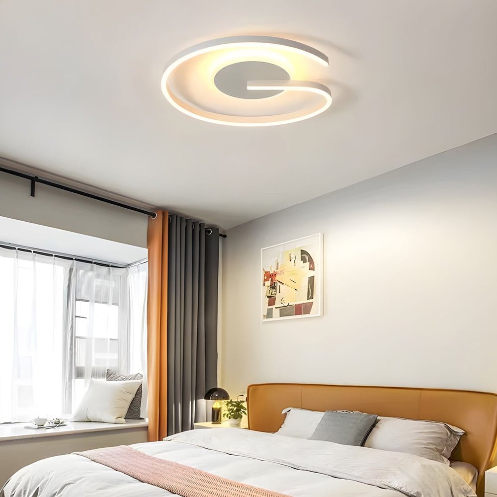 Modern LED Circle Flush Mount Ceiling Light - Minimalist Design