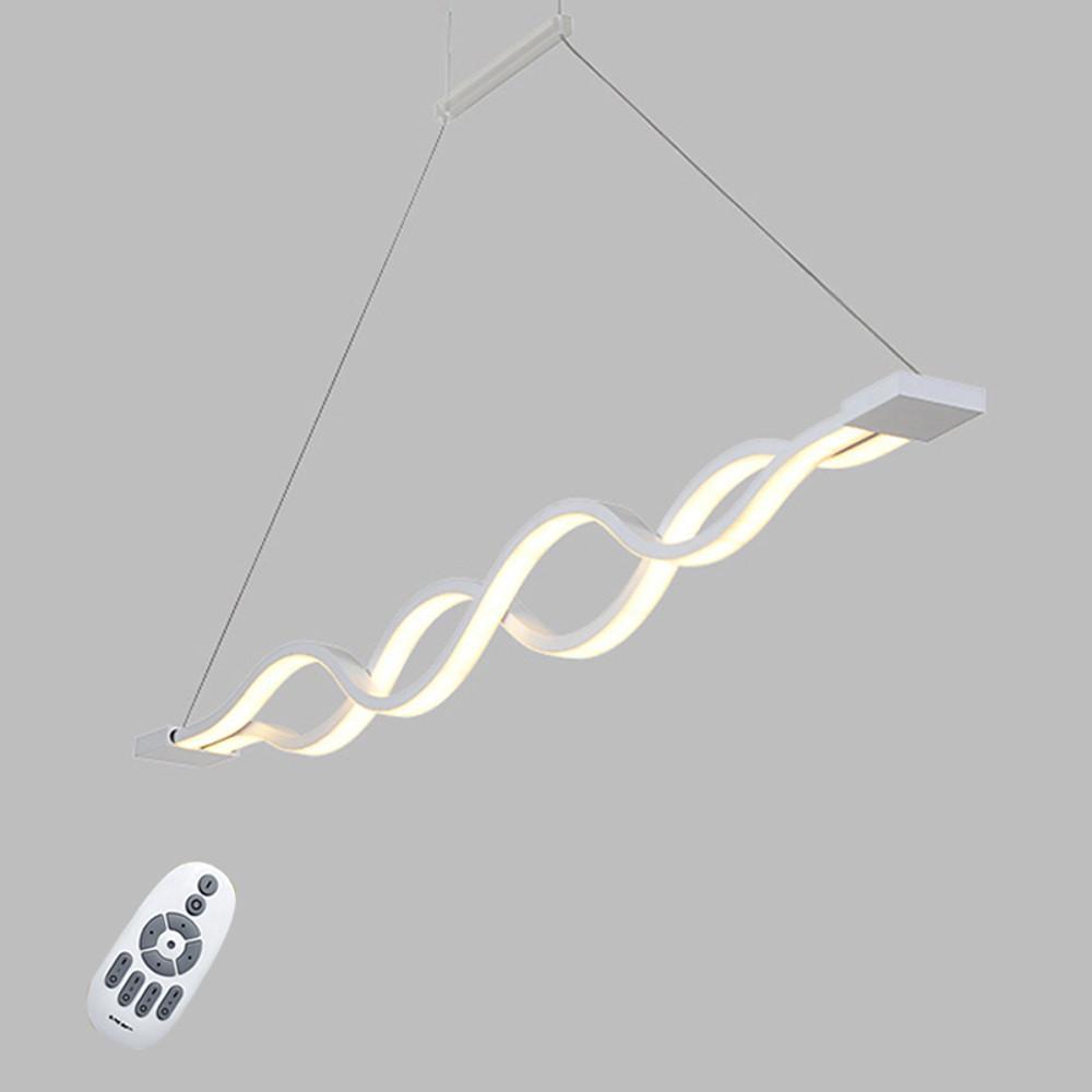 Double Wave LED Pendant Light Modern Dining Kitchen Island Fixture