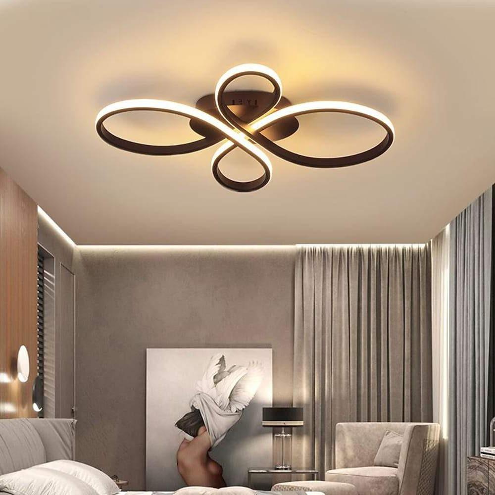Intertwined Flower LED Flush Mount Ceiling Light - Modern Aluminum