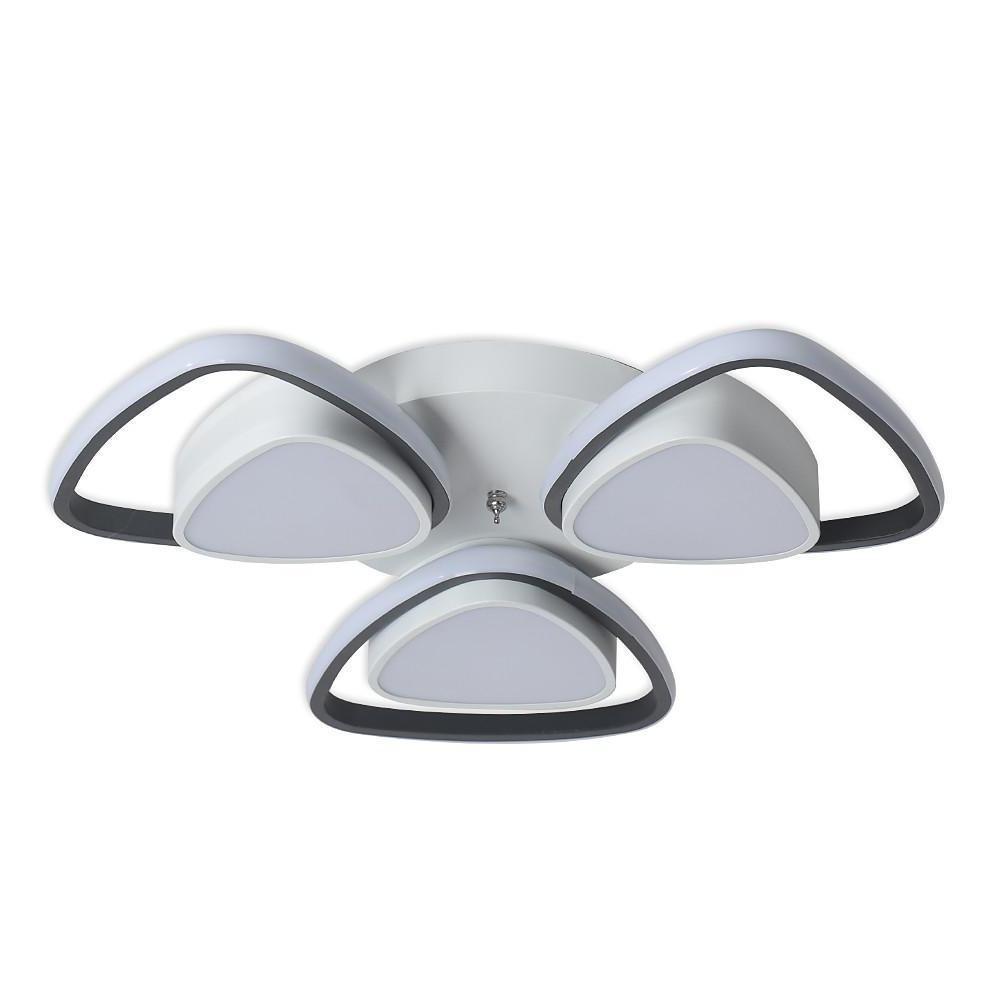 Geometric LED Metal Flush Mount Ceiling Light - Modern Minimalist