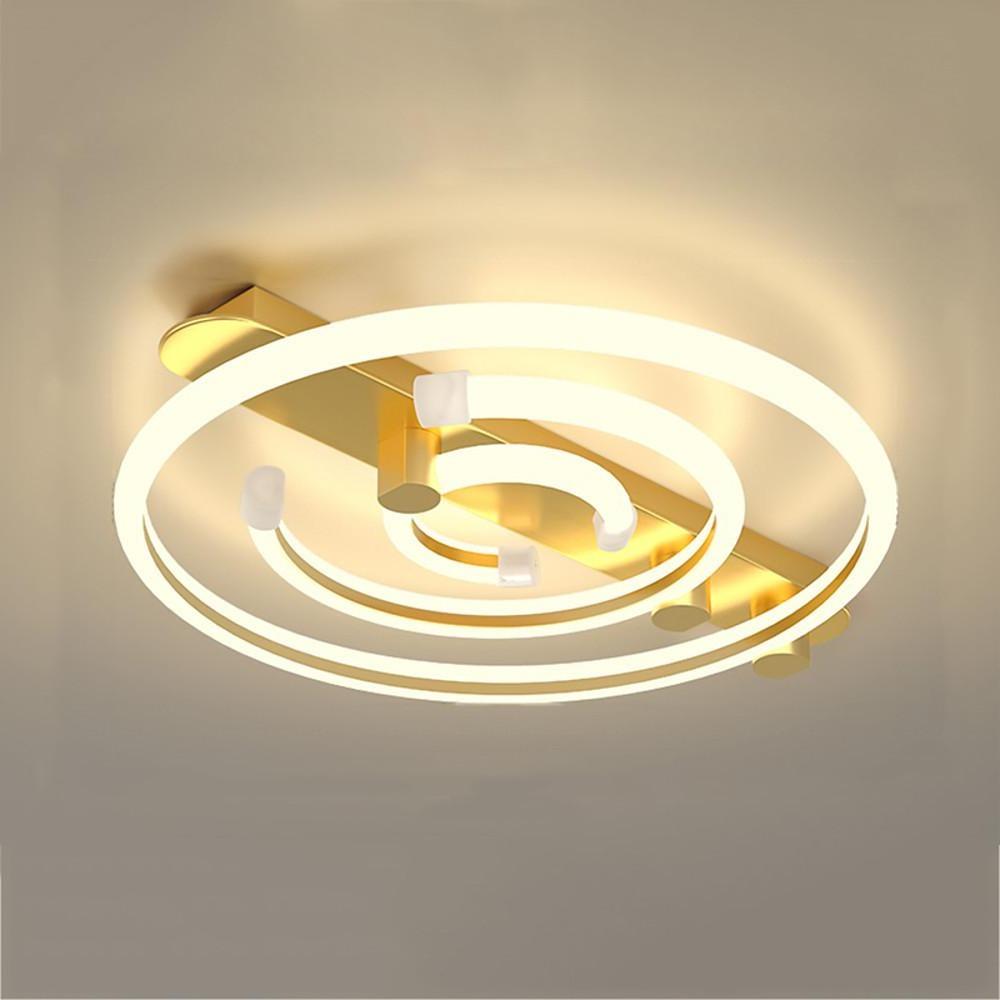 Modern Abstract Circular LED Flush Mount Ceiling Light - 36W