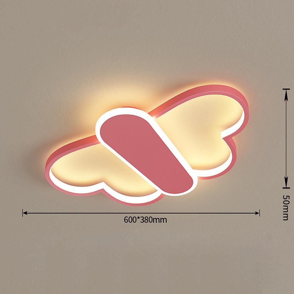 Butterfly LED Flush Mount Ceiling Light with Remote Dimmable