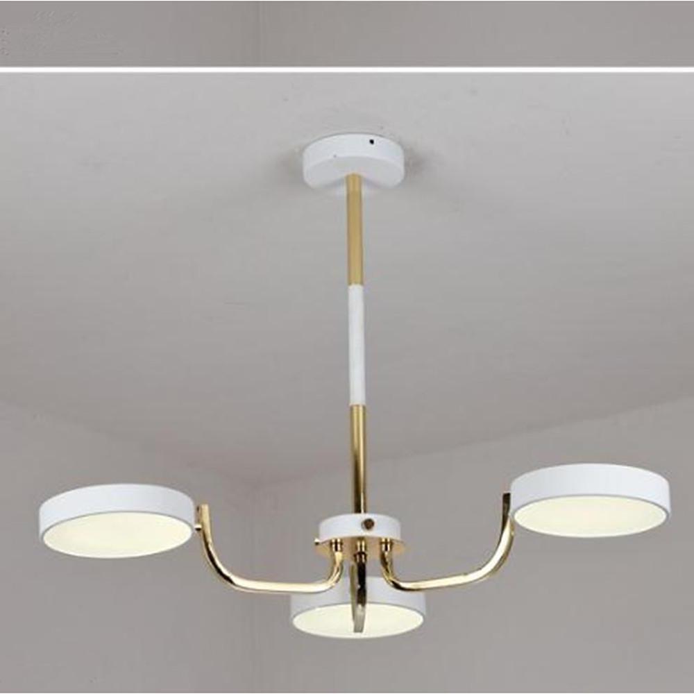 3-Light Circular LED Pendant Modern Dining Kitchen Chandelier