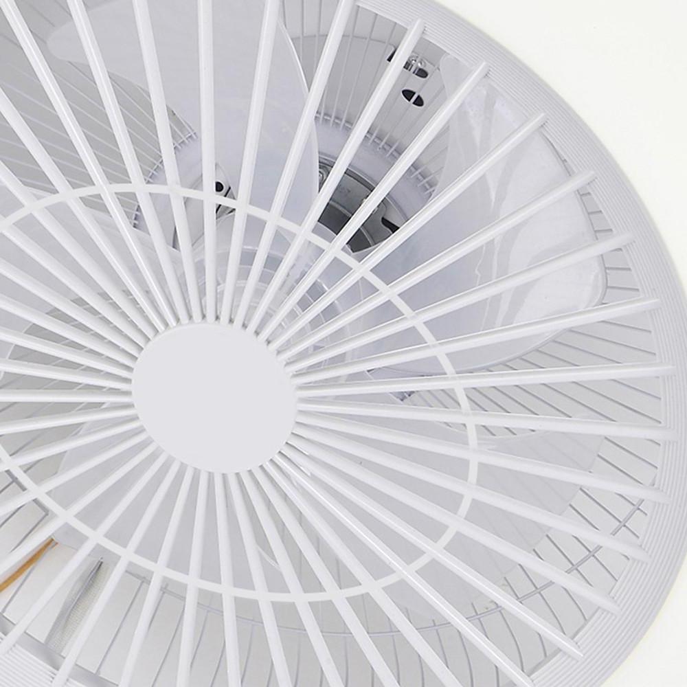 Dimmable Bladeless Ceiling Fan with LED Light and Remote Control
