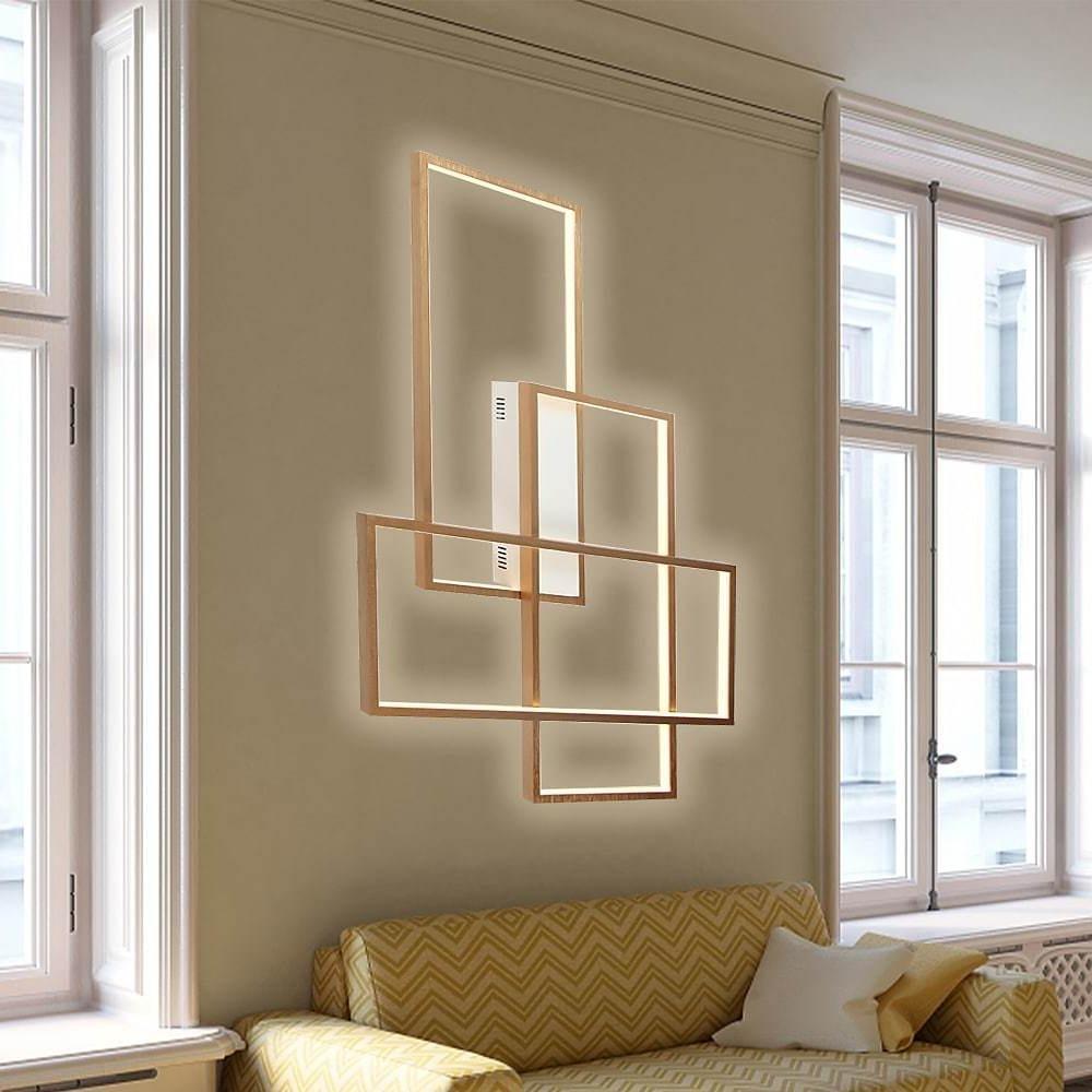 Rectangular Hybrid Modern Flush Mount Ceiling Light with LED