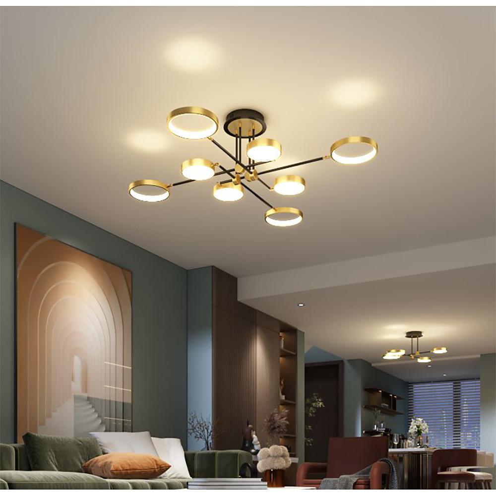 Nordic Circular LED Flush Mount Ceiling Light - Metal & Aluminum