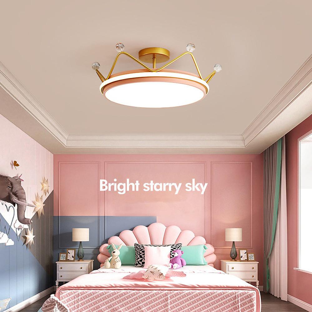 Dimmable LED Circle Flush Mount Ceiling Light - Nordic Style