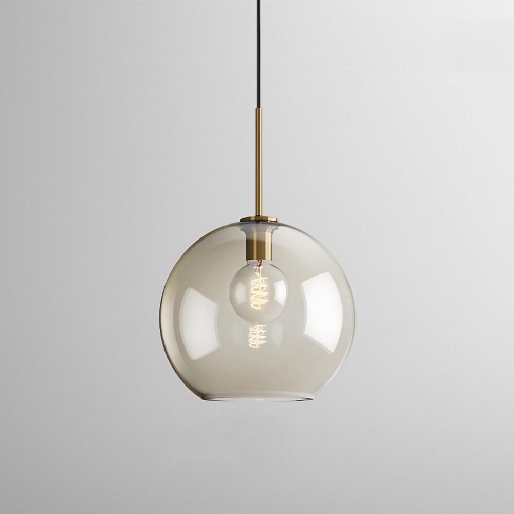 Vintage Electroplated Glass Pendant Light - Nordic Industrial Design