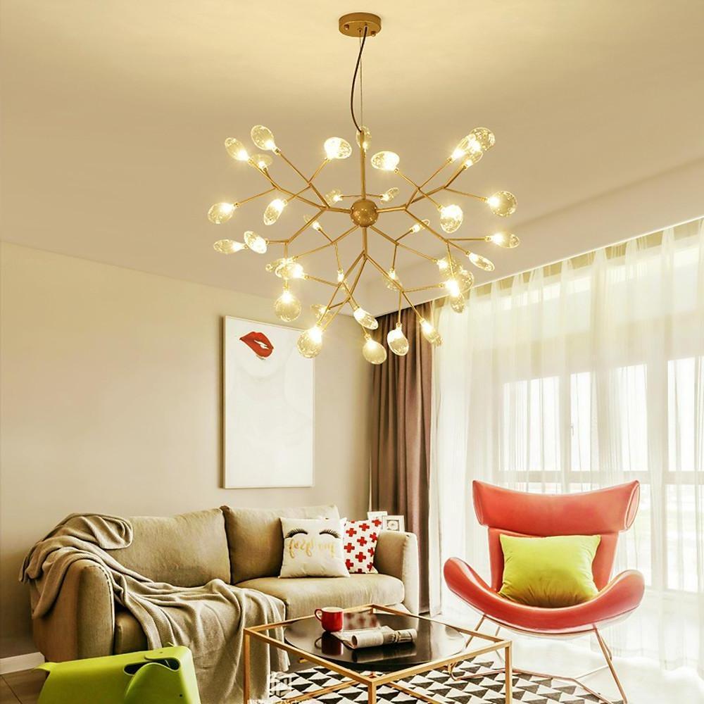 36-Light LED Sputnik Chandelier – Modern Cluster Design