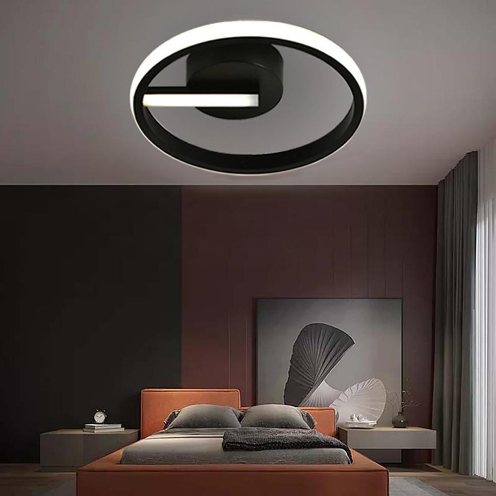 Modern Triangle LED Flush Mount Ceiling Light with Rounded Corners