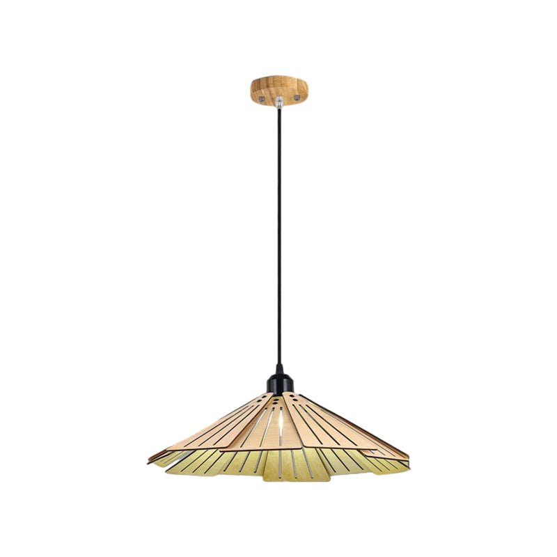 Wabi-Sabi Basswood Pendant Light – Rustic Modern Ceiling Fixture