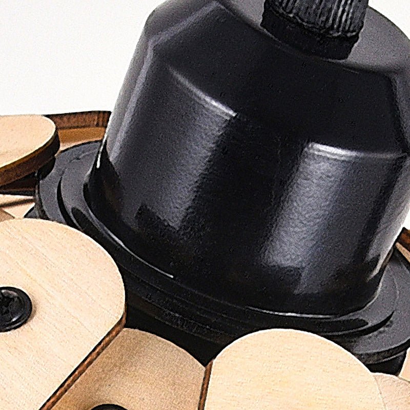 Wabi-Sabi Basswood Pendant Light – Rustic Modern Ceiling Fixture