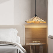 Wabi-Sabi Basswood Pendant Light – Rustic Modern Ceiling Fixture