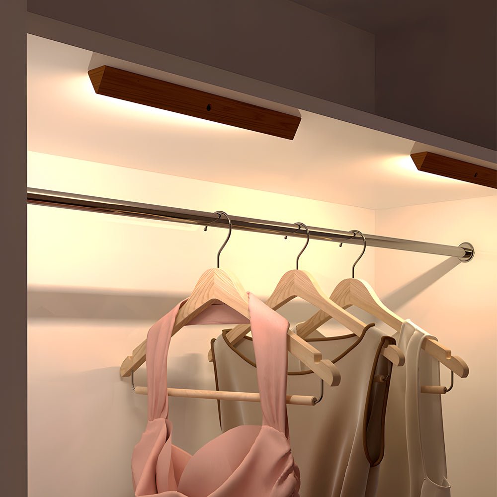 Wooden Motion Sensor LED Cabinet Light Rechargeable Magnetic