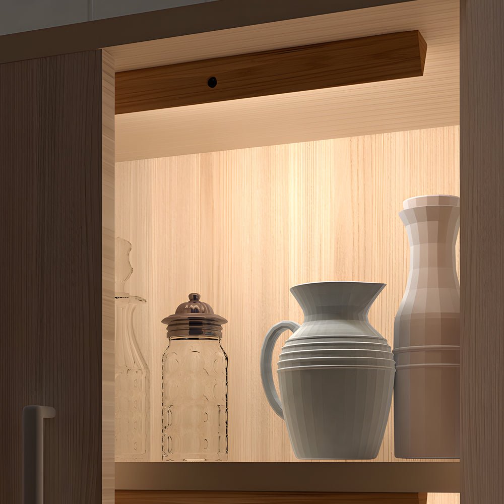 Wooden Motion Sensor LED Cabinet Light Rechargeable Magnetic