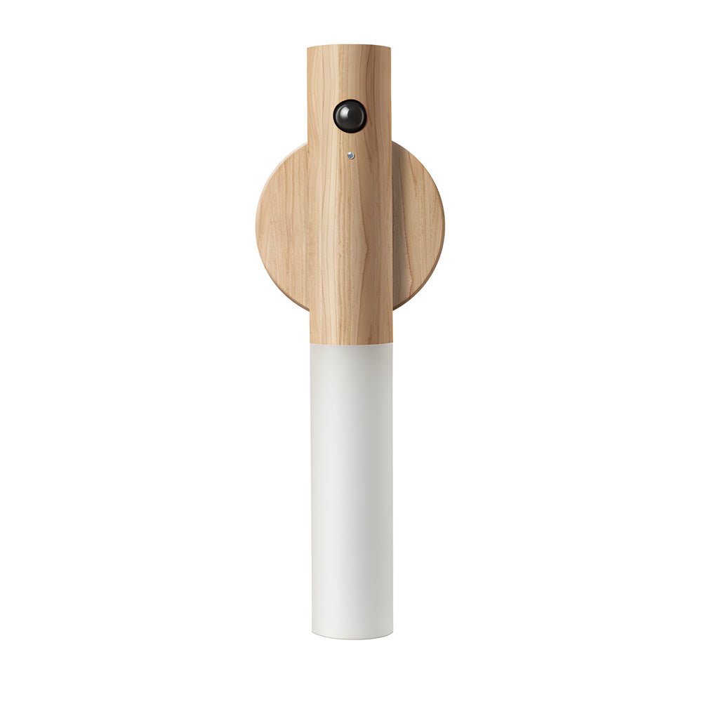 Modern Wood Motion Sensor Night Light USB Rechargeable Wall Sconce