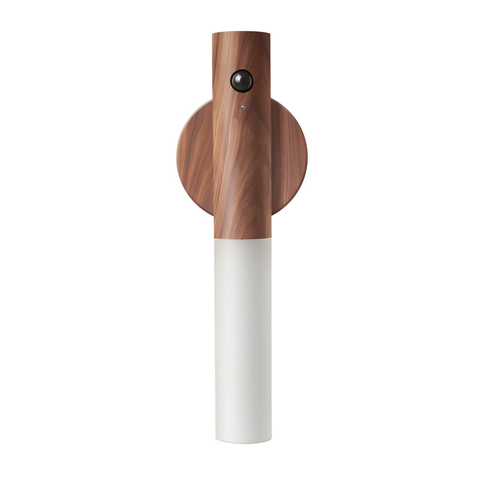 Modern Wood Motion Sensor Night Light USB Rechargeable Wall Sconce