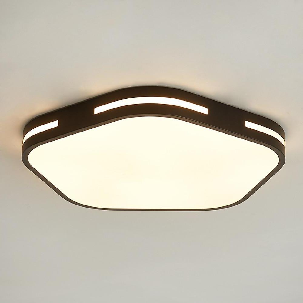 Hexagon LED Flush Mount Ceiling Light Modern Minimalist Fixture