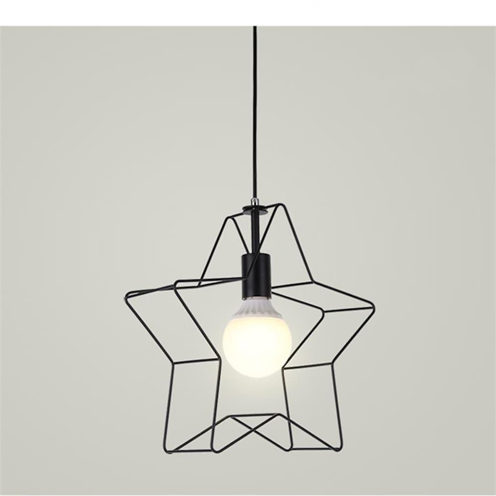 Modern Star Pendant Light Metal Ambient Lighting Fixture