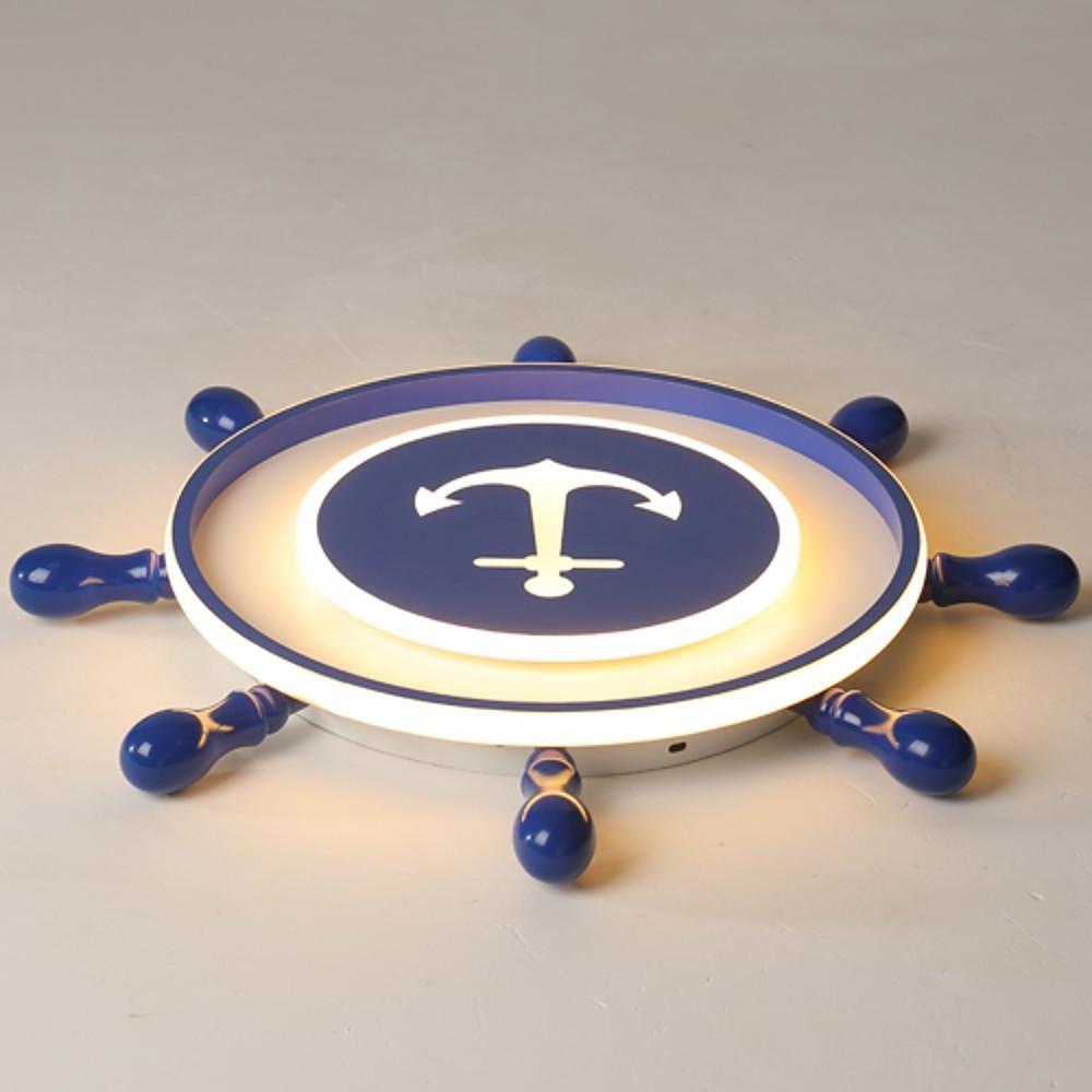 Anchor Insignia Flush Mount LED Ceiling Light – Contemporary Kids Room