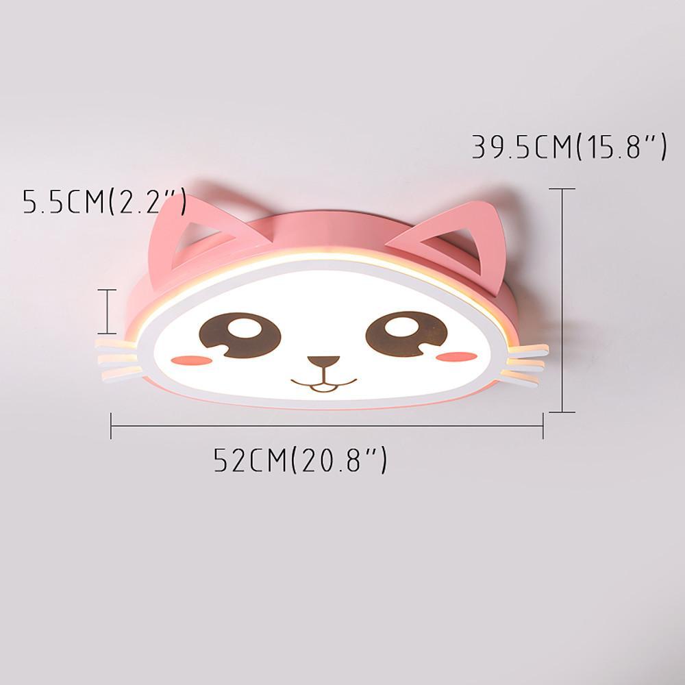 Kitten Flush Mount LED Ceiling Light for Kids & Baby Rooms