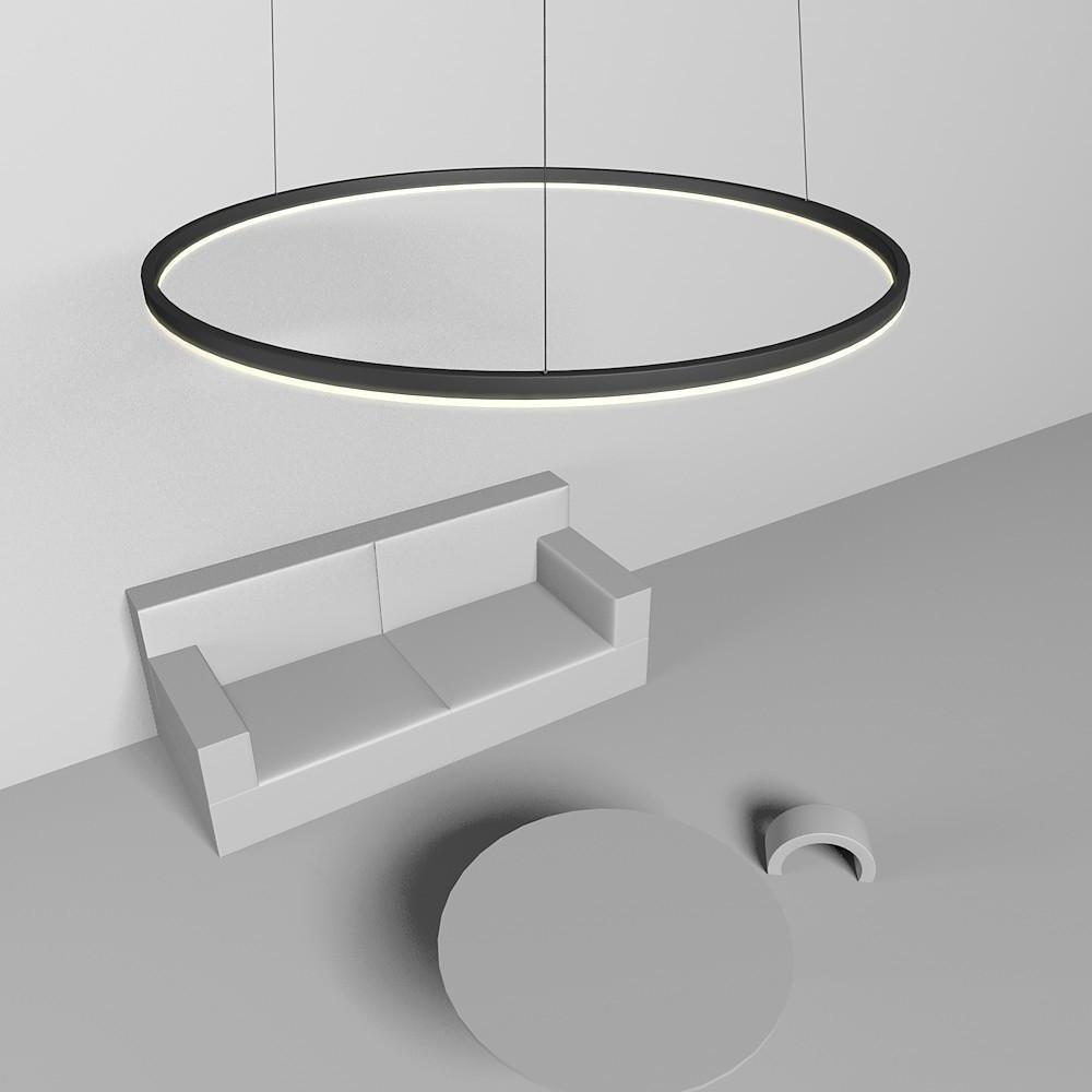 Slimline Circular LED Chandelier Dimmable Modern Ceiling Light