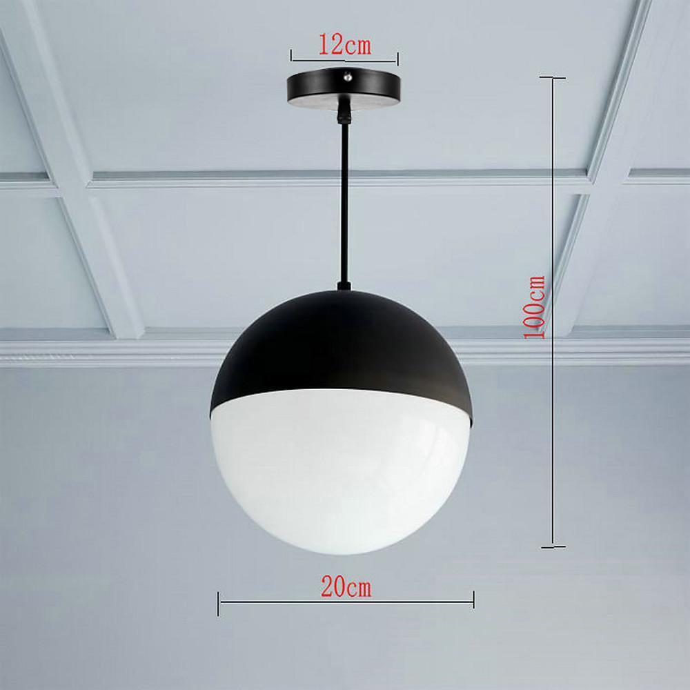 Glass Globe Pendant Light - Modern Nordic Hanging Lamp