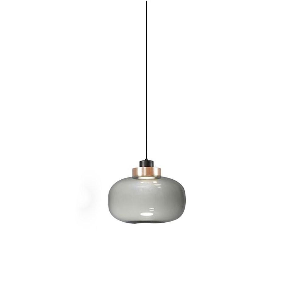 Modern Globe Glass Pendant Light with Integrated LED
