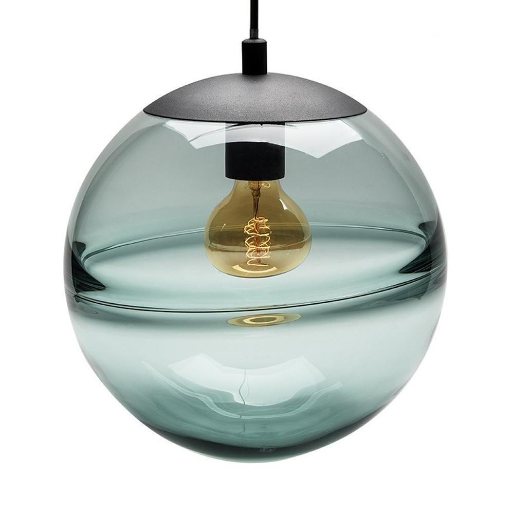 Industrial Globe Pendant Light Metal Glass Adjustable Dining Kitchen