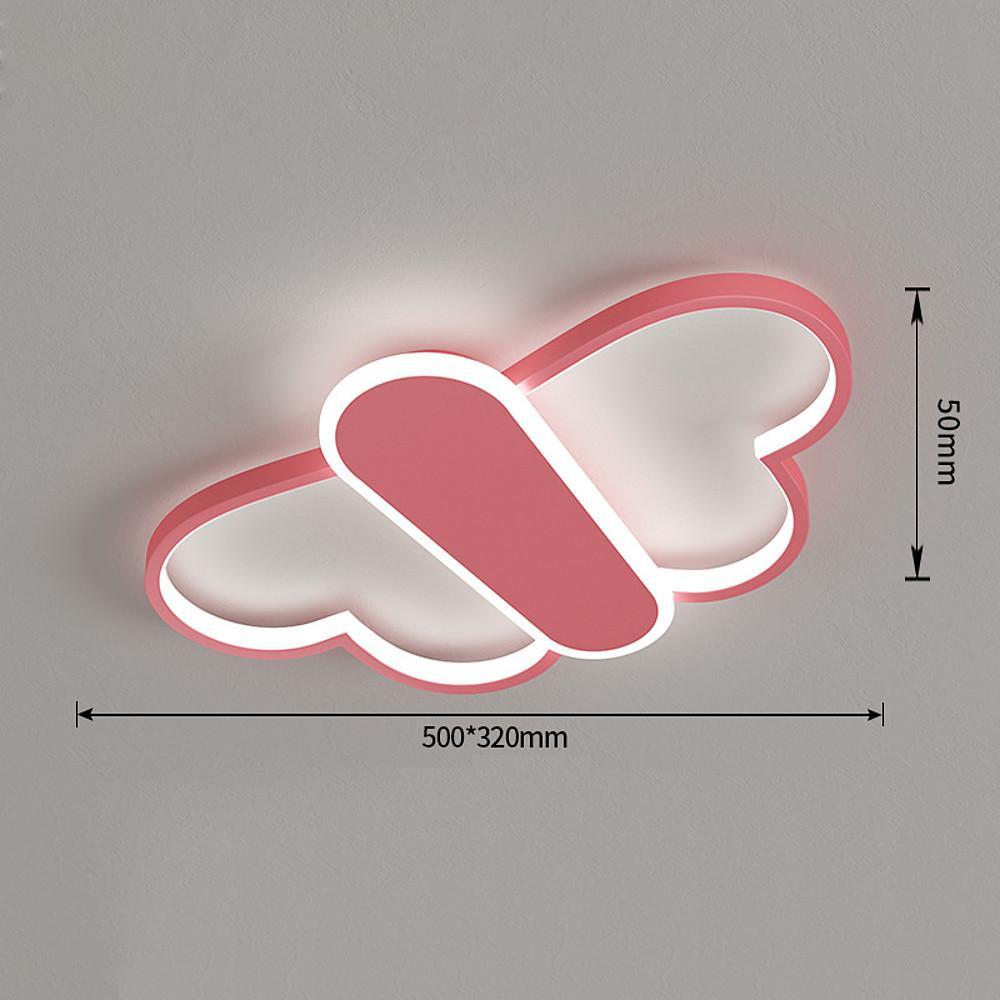 Butterfly LED Flush Mount Ceiling Light with Remote Dimmable
