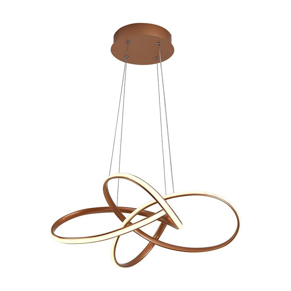 Interweaving Wave Pendant Light Aluminum Acrylic LED Chandelier