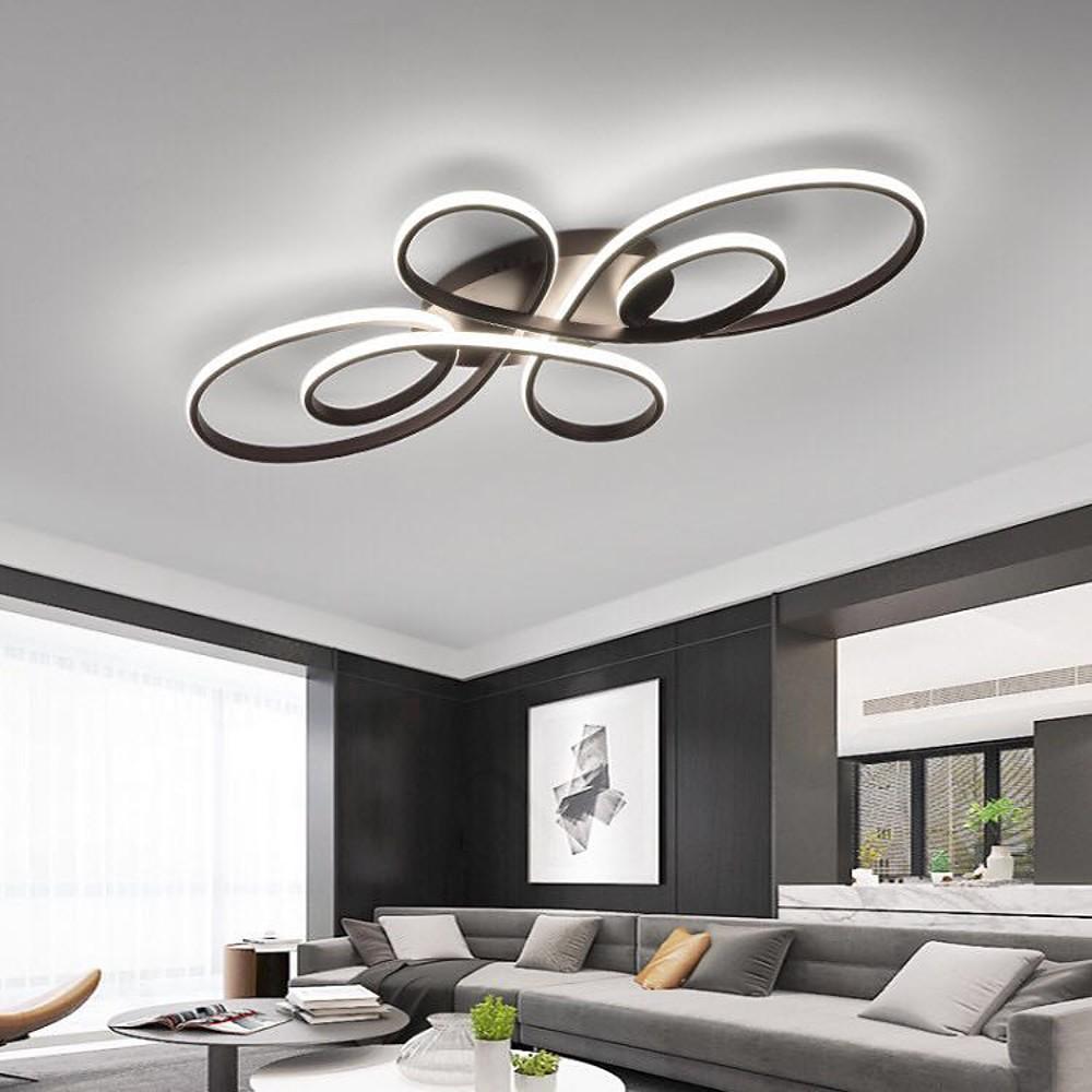 Wave Nordic Flush Mount Ceiling Light - Dimmable LED Silica Gel