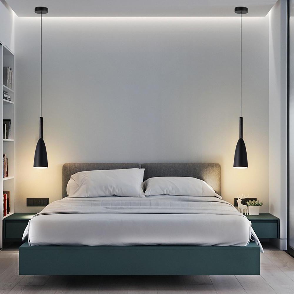Modern Cone Pendant Light Metal LED Minimalist Island Lamp