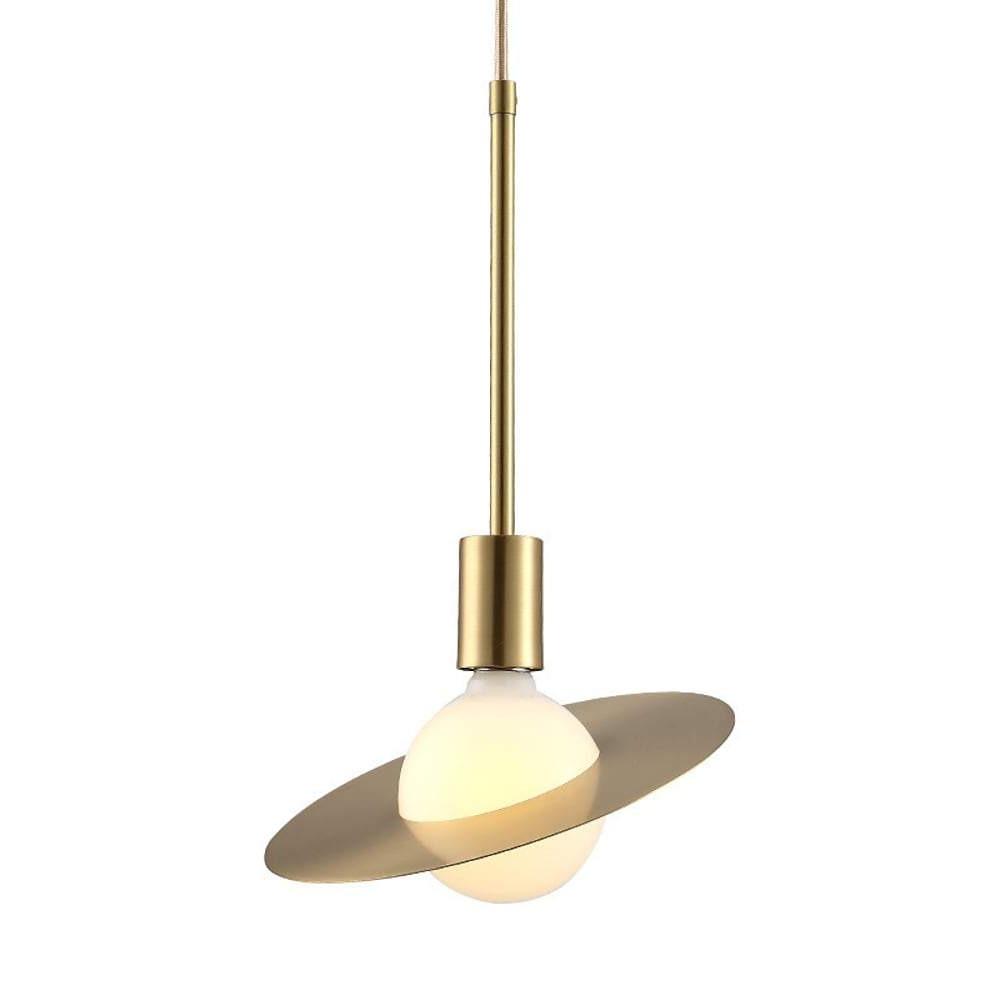 Modern Gold Metal Ball Pendant Light with Adjustable Height