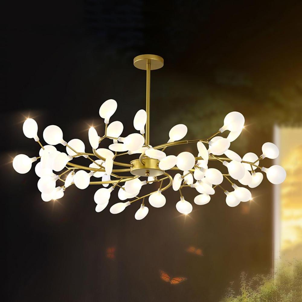 Contemporary Sputnik Chandelier with Acrylic Bubbles